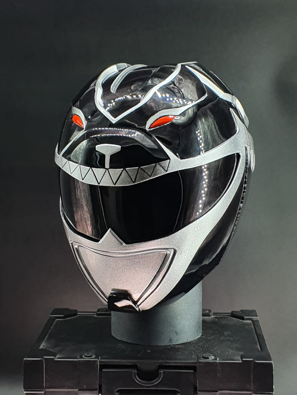 black power ranger helmet motorcycle Hyperforce Black Helmet – Starchild Props